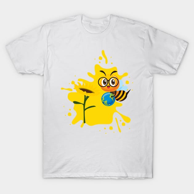 Bee design T-Shirt by Pearsville